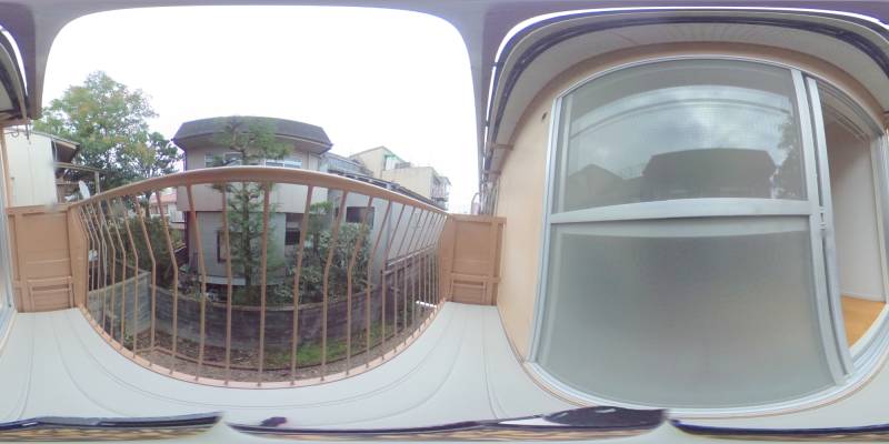 パノラマ画像バルコニー