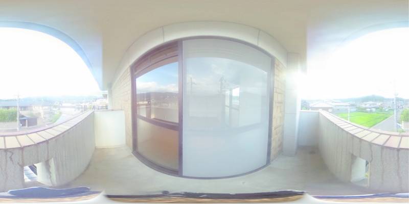 パノラマ画像バルコニー