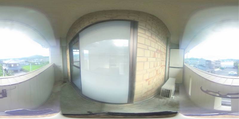 パノラマ画像バルコニー