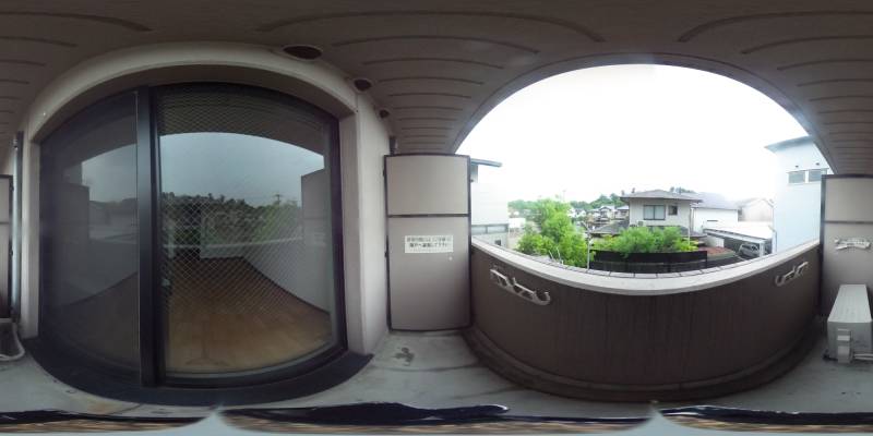 パノラマ画像バルコニー