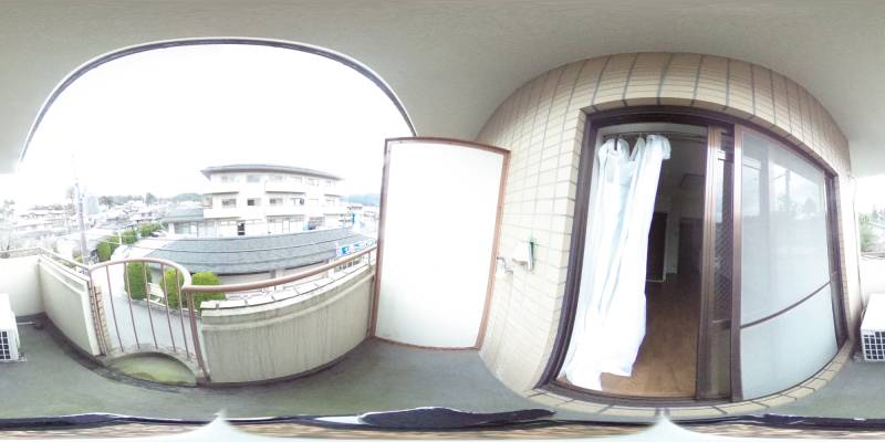 パノラマ画像バルコニー