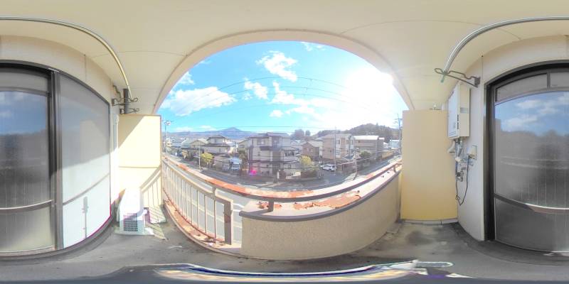 パノラマ画像バルコニー