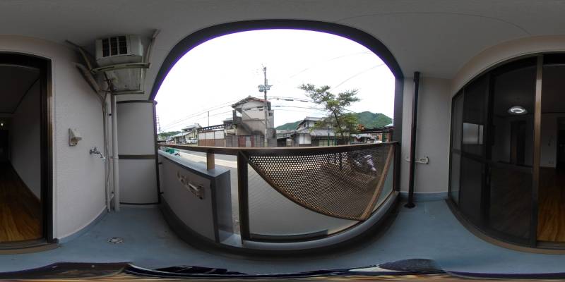 パノラマ画像バルコニー