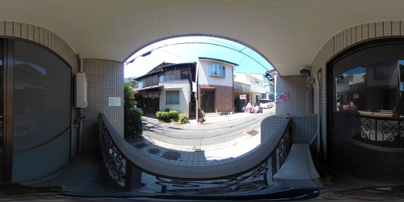 パノラマ画像バルコニー