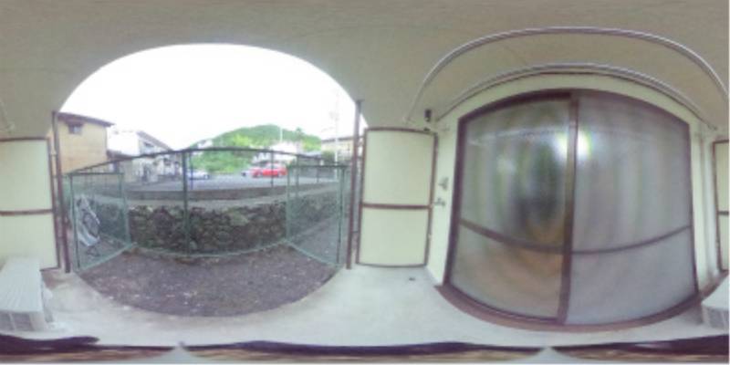 パノラマ画像庭