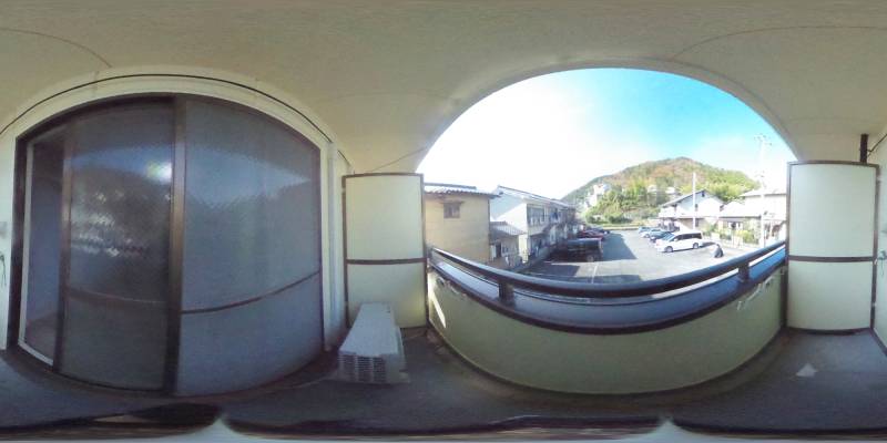 パノラマ画像バルコニー