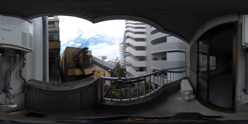パノラマ画像バルコニー