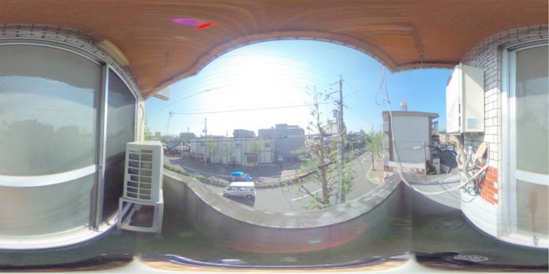 パノラマ画像バルコニー