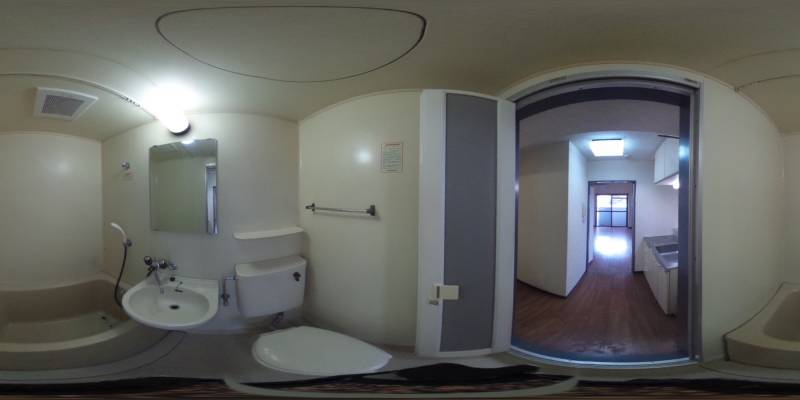 パノラマ画像バスルーム