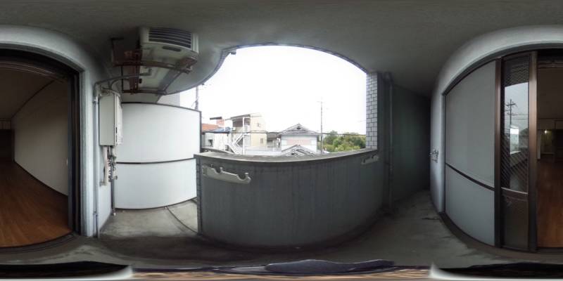 パノラマ画像バルコニー
