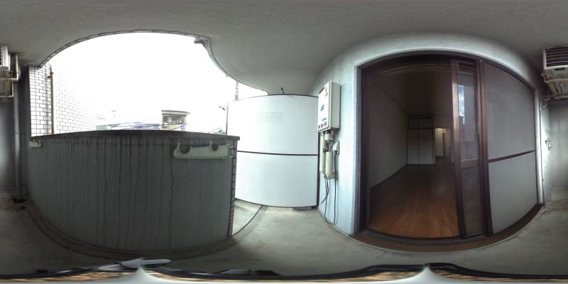 パノラマ画像バルコニー