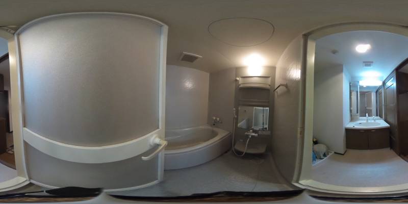 パノラマ画像バスルーム