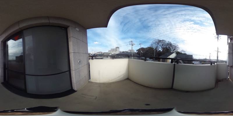 パノラマ画像バルコニー