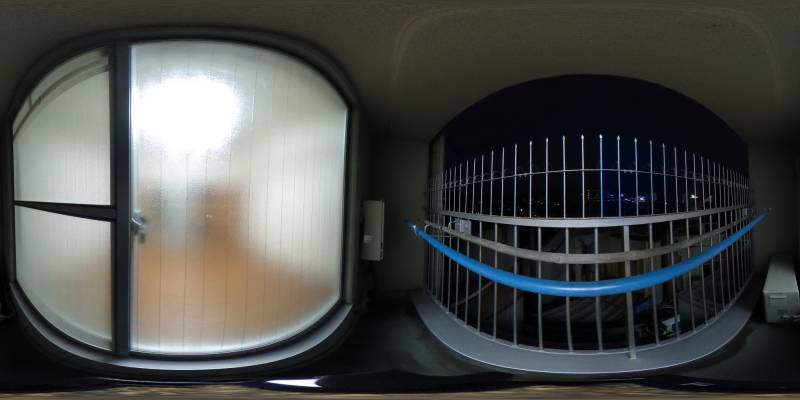 パノラマ画像バルコニー