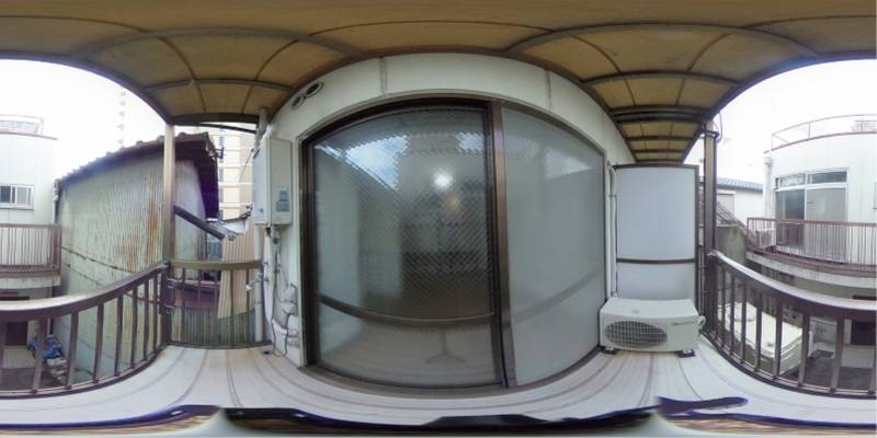 パノラマ画像バルコニー