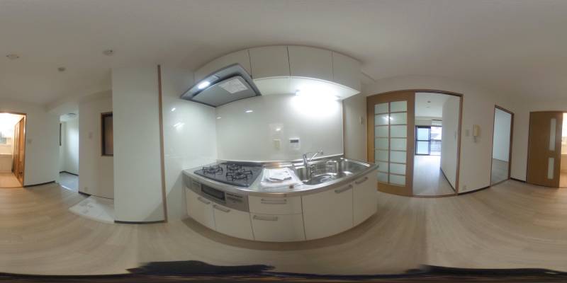 パノラマ画像キッチン