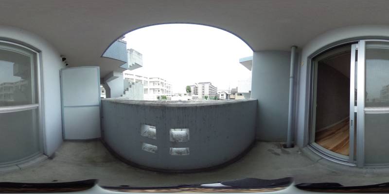 パノラマ画像バルコニー
