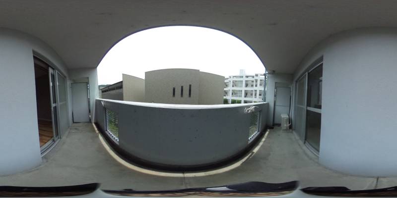 パノラマ画像バルコニー