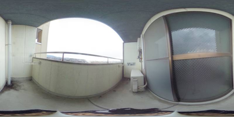 パノラマ画像バルコニー