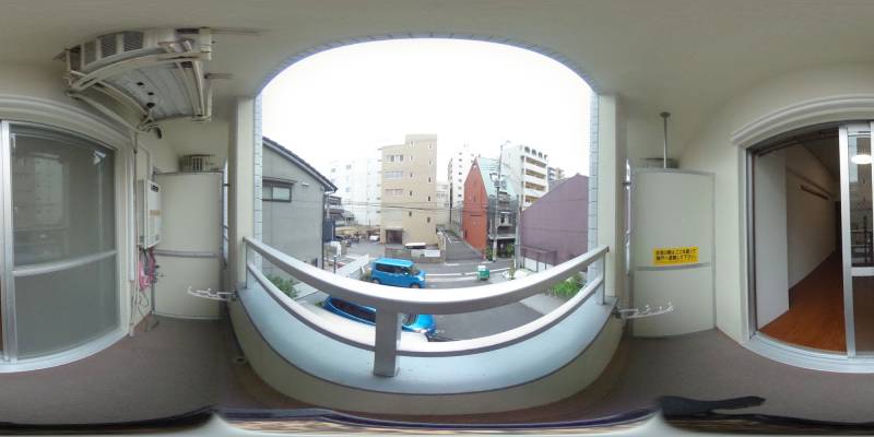 パノラマ画像バルコニー
