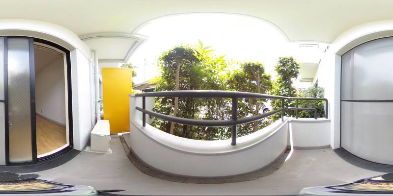 パノラマ画像バルコニー