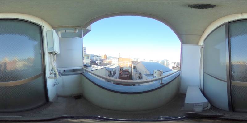 パノラマ画像バルコニー