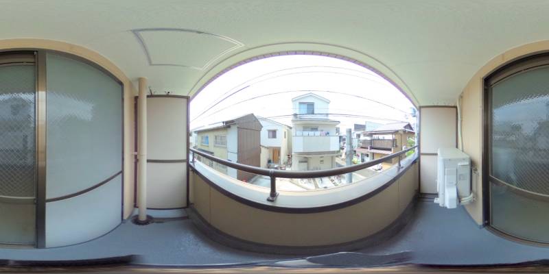 パノラマ画像バルコニー