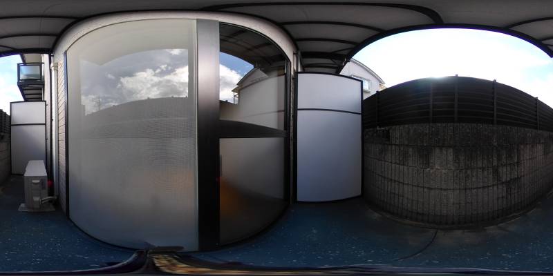 パノラマ画像バルコニー