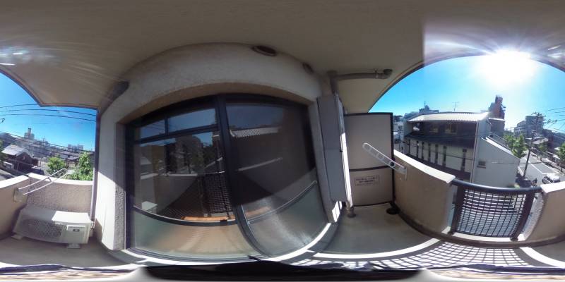パノラマ画像バルコニー