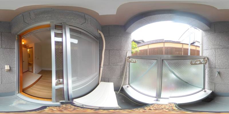 パノラマ画像バルコニー