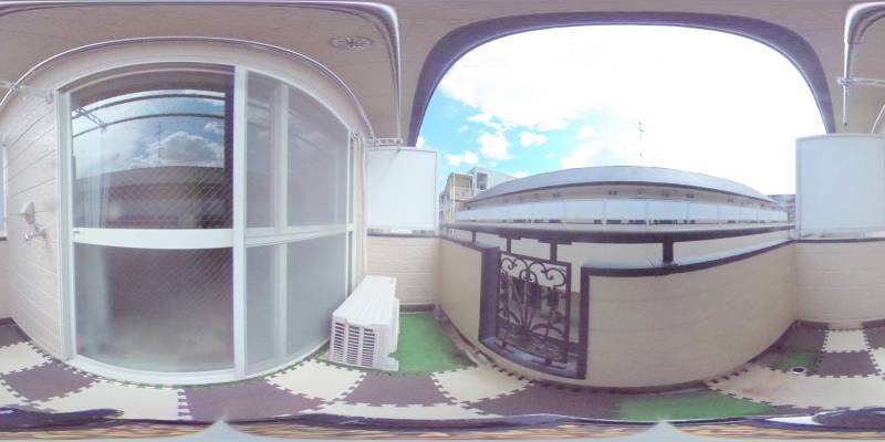 パノラマ画像バルコニー