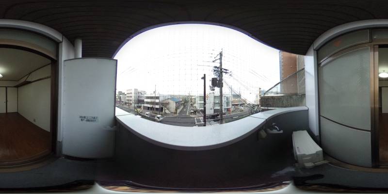パノラマ画像バルコニー