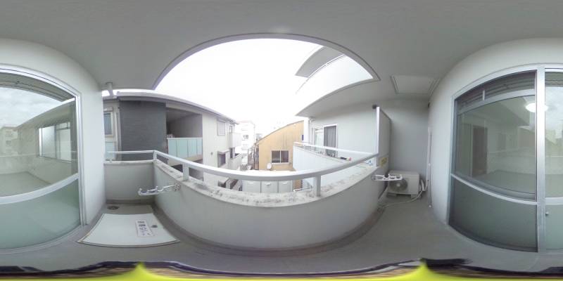 パノラマ画像バルコニー