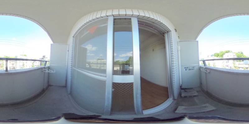 パノラマ画像バルコニー