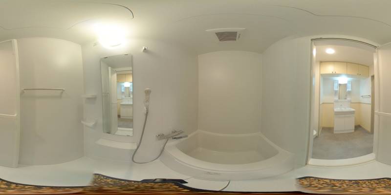 パノラマ画像バスルーム
