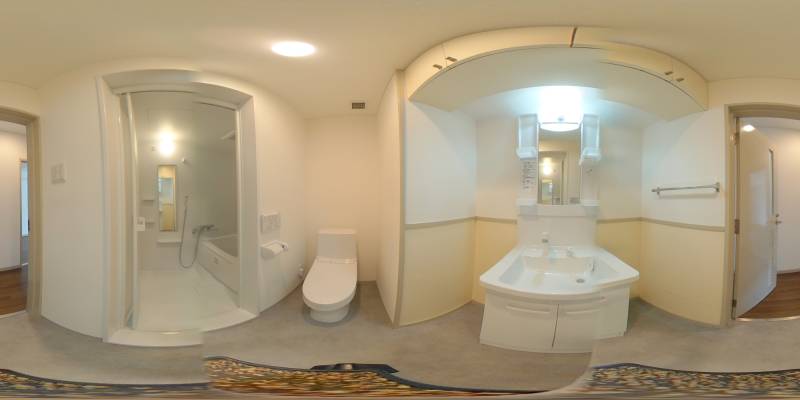 パノラマ画像洗面所