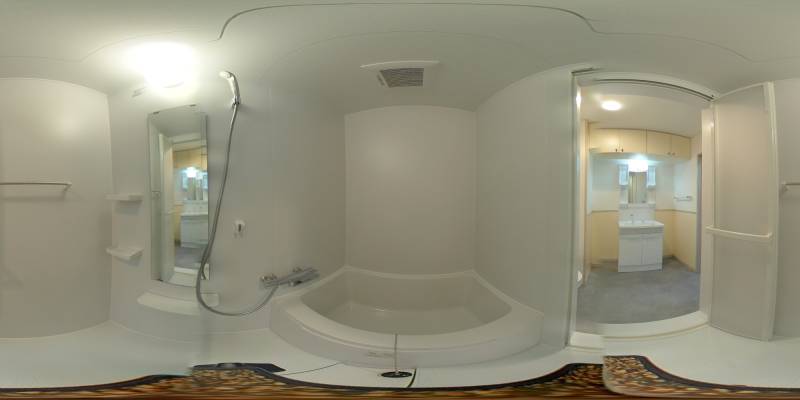 パノラマ画像バスルーム