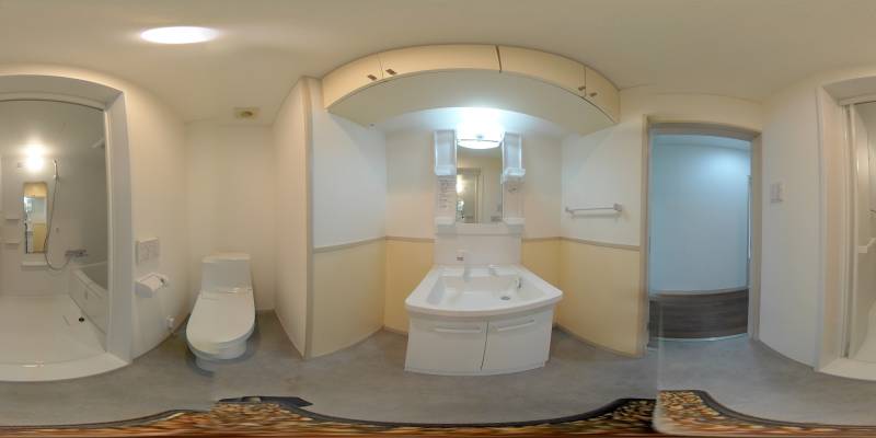 パノラマ画像洗面所