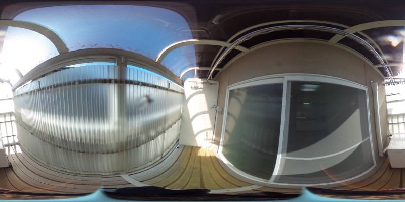 パノラマ画像バルコニー