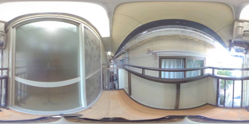 パノラマ画像バルコニー