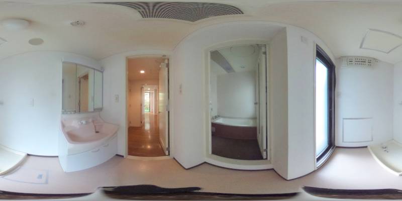 パノラマ画像洗面所