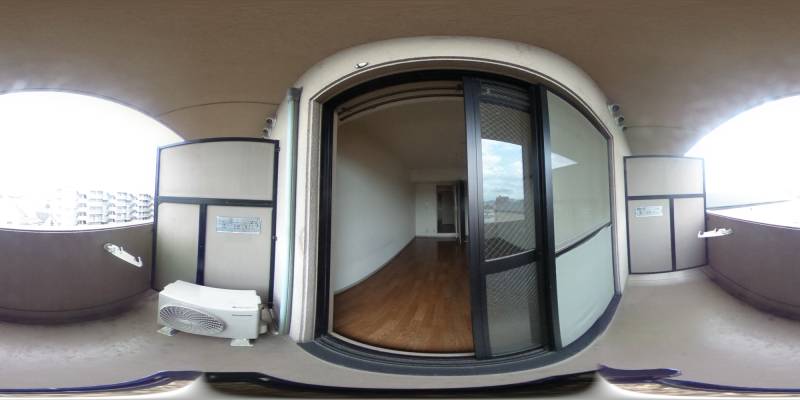 パノラマ画像バルコニー