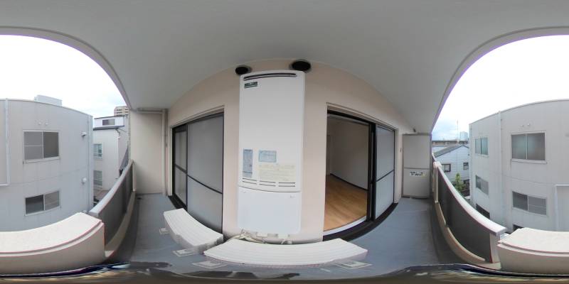 パノラマ画像バルコニー