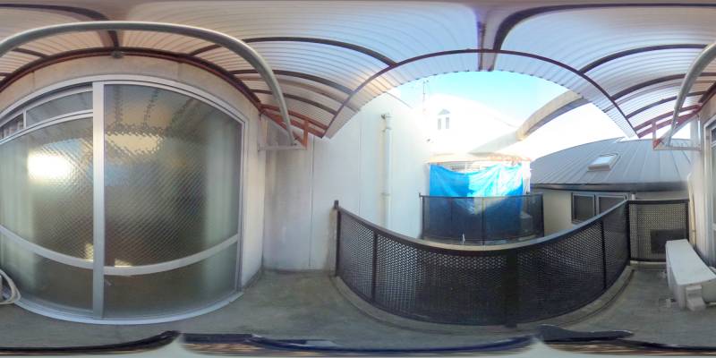 パノラマ画像バルコニー