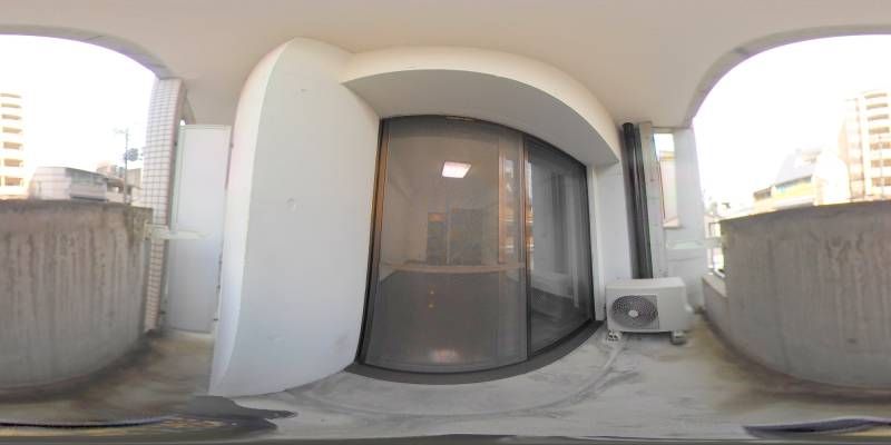 パノラマ画像バルコニー