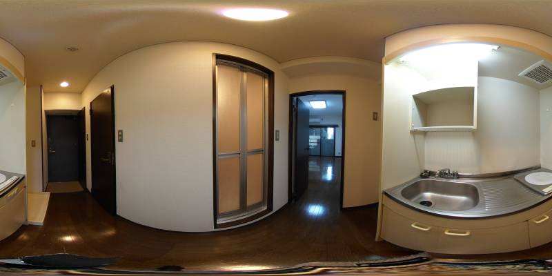 パノラマ画像キッチン