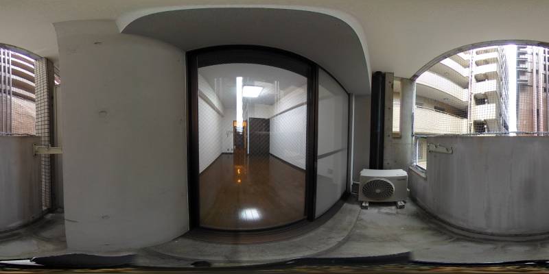 パノラマ画像バルコニー