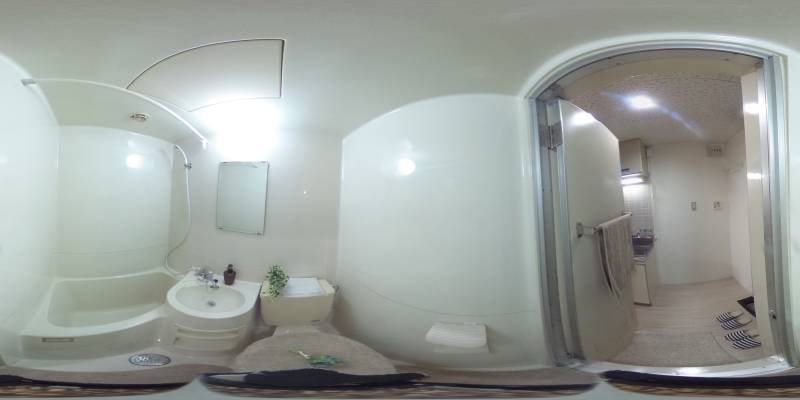 パノラマ画像バスルーム