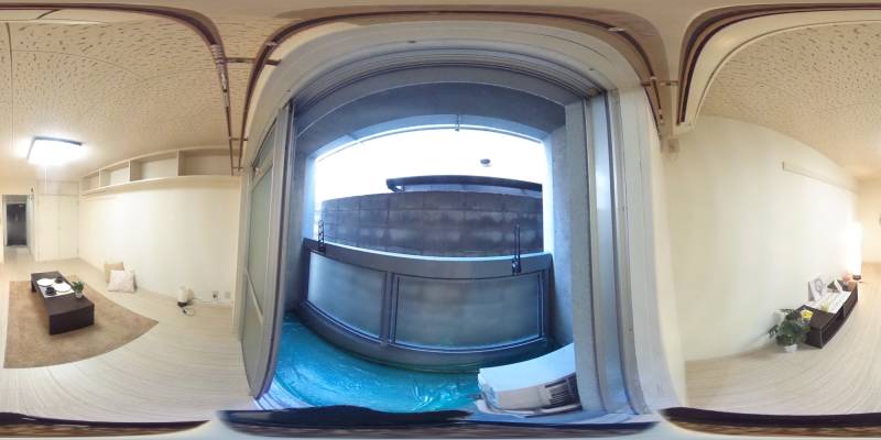 パノラマ画像バルコニー