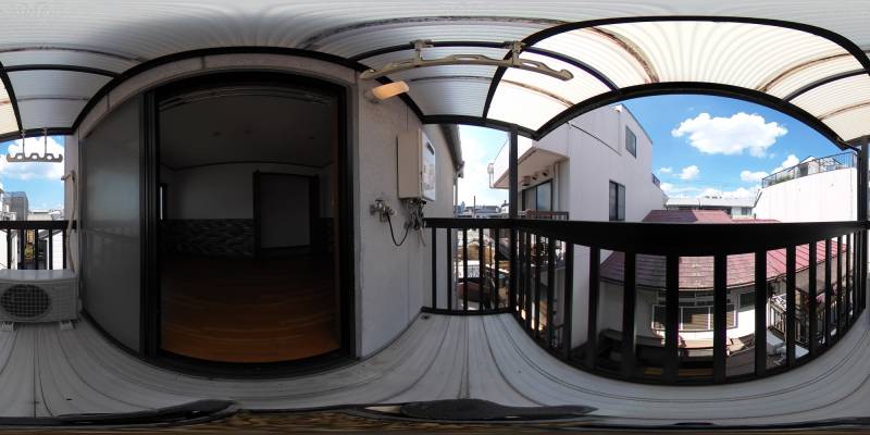 パノラマ画像バルコニー